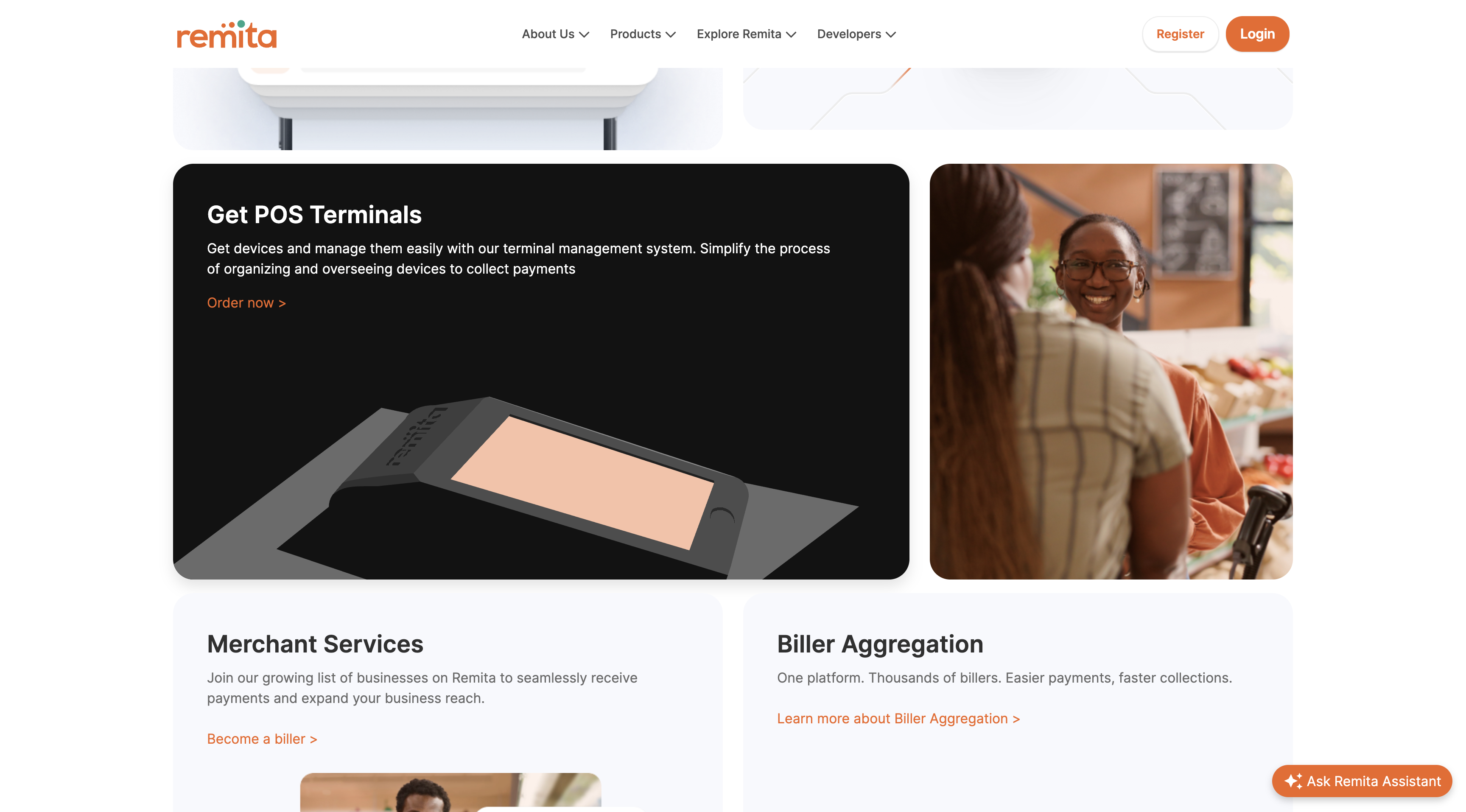 Remita corporate interface